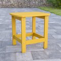 Flash Furniture Yellow All-Weather Adirondack Side Table JJ-T14001-YLW-GG